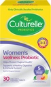 Culturelle kvinders Wellness, Daglig Chewable Probiotika for Kvinder - Understøtter fordøjelsessygdomme, vaginal og immunforsvar sundhed, Lejlighedsvis Diarré, Gas & Bloating - Non- GMO - 30 Greve