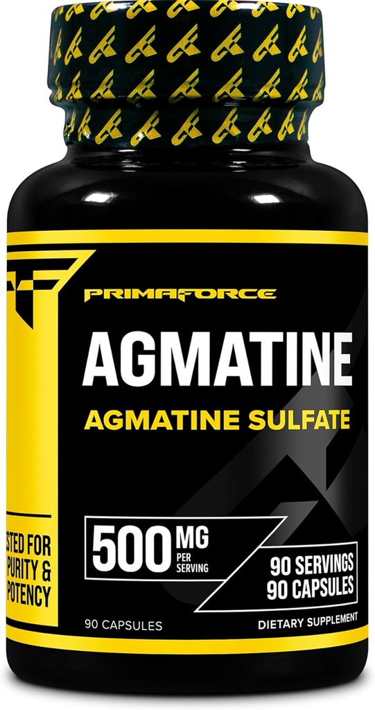 Primaforce Agmatine Sulfate 500mg, 90 kapsler - Non- GMO, Gluten Free Supplement