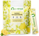 JOISPACE Electrolyte Drink Mix med Tea Polyphenols ttesmå 124; Hurtig hydrering & Electrolytes Boost MSD 124; Non- GMO, Vegan, Gluten- Free MSD 124; Lemon Tea, 16 Servere