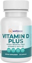 Reignite Wellness by JJ Virgin | Vitamin D Plus | Relevant Serving of 5000 IU, Highly Absorbable Vitamin D + Vitamin K1 & K2 | GG Supplement for Immune Health | Bone and Heart Supplement | 60 Softgels