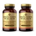 Solgar Cholin / Inositol 500 mg / 500 mg, 100 vegetabilske kapsler (pakke af 2) - Energi Metabolisme, leversundhed, Essential for Brain & Nerve funktion - Non- GMO, Vegan, Kosher - 100 Total Servering