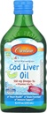 Carlson Kid 's Wild Norwegian, Cod Lever Oil + Vitamin A & D3, Bubble Gum, 8,4 fl oz (250 ml)
