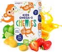Omega 3 Gummies - Ultra- High DHA Chewable Gel Gummy - Omega 3 for børn støtter hjerne & øje sundhed - Sugar- Gratis naturlig frugt smag - Kids Omega 3 Fish Oil Gummies (30 Greve)