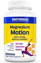 Enzymedica, Magnesium Motion med 3 former for Magnesium, ATA Mg, Glycinat, Malat, Sodhes Occasional Aches, Understøtter Bones & Muscles, 120 Kapsler