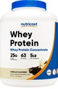 Nutricost Whey Protein Powder, Vanilla, 5 pounds - Whey Protein Koncentrat