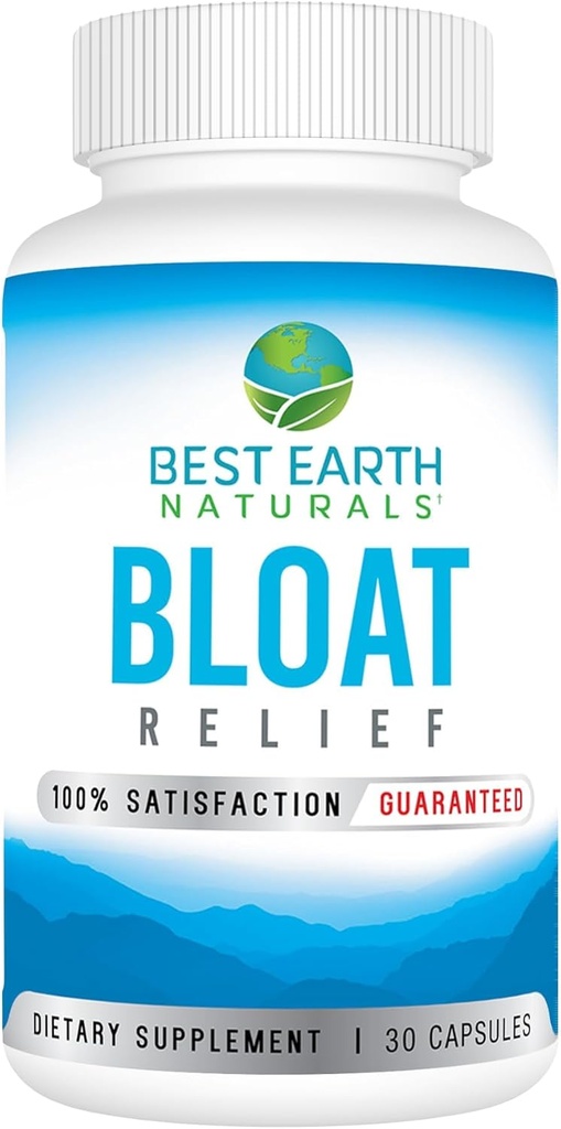Bloat Relief - Water Supplement with Dandelion, Green Tea, Cranberry, Apple Cider Vinegar & More 30 Count
