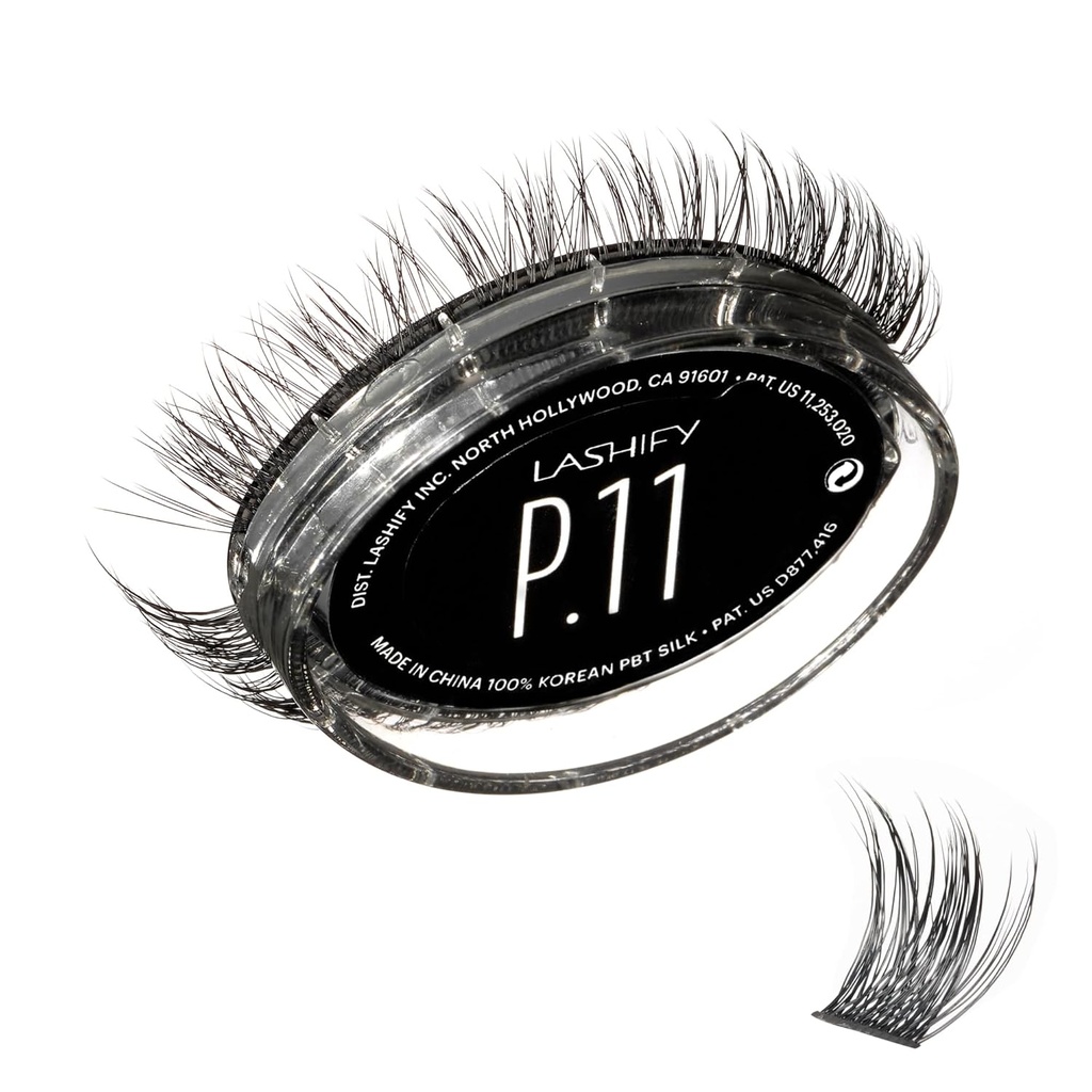 Lashify Prushy 11mm Gossamer Lashers in Black, Easy DY False Lasher for en Volumente endnu stadig naturlige look