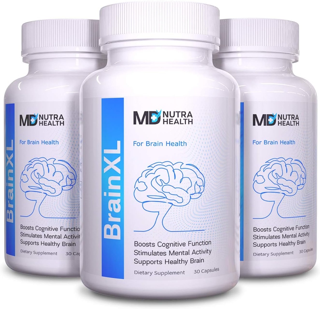 Hjerne funktion Supplement - 3pck - Hjerne Booster til hukommelse, Klarhed og fokus - Mental Focus Nootrop