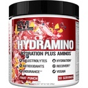 Evolution Nutrition HYDRAMINO Complete Hydration Multiplier, Alle 6 Elektrolyter, C & B-vitamin, Fluid Boosting Aminos, Kokosolie vand, Endurance, Inddrivelse, Antioxidanter, 30 Serve, Frugt Punch