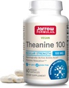 Jarrow Formulas Extra Strength Theanine 200mg & Regelmæssig Strength Theanine 100mg Afslapning Support Kapsler Bundle, 120 Veggie Kapsler