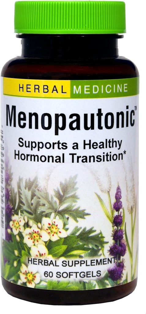 Urter Etc. Menopautonom - Support Sunde Hormoner - Menopausale Health Supplement med Chastetree Berry, Black Cohosh & Ginseng - Understøtter ovarie Sundhed & Vaginal Vægge - 60 Softgels (60 Servere)