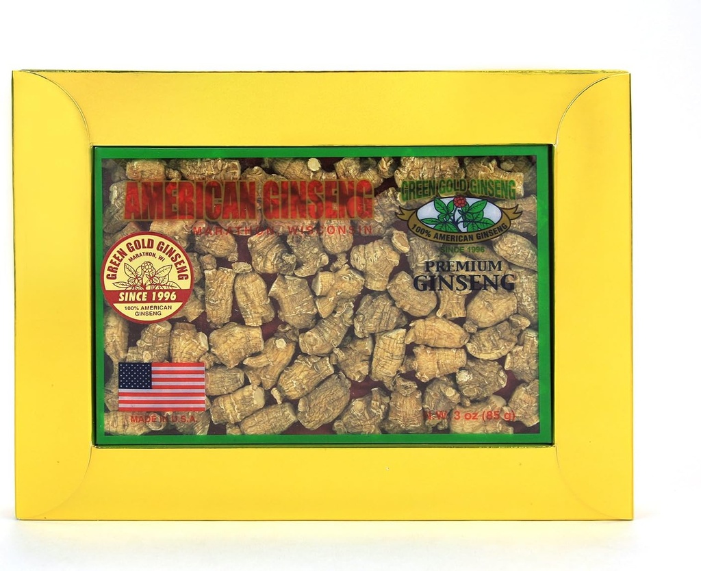 SKU PS 135-3 Beeg 124; Lille "Bullet" - 124; Amerikanske Ginseng Rødder fra Marathon County, WI - 124; 3oz Box, B06XCL2TQQ