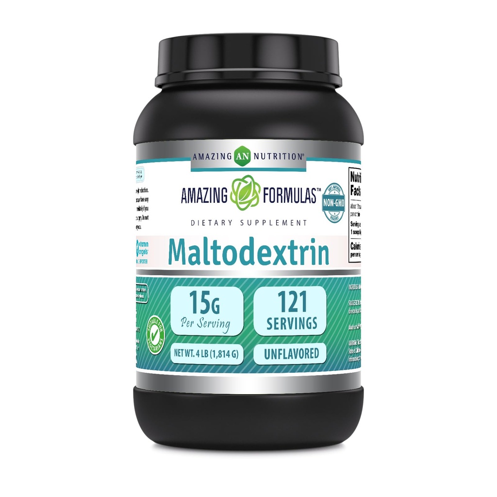 Amazing Formulas Maltodextrin Mest124; 15 Bedste Per Servering Mest124; 121 Servering Mest124; 4 Lb Powder Supplement Mest124; Made in USA