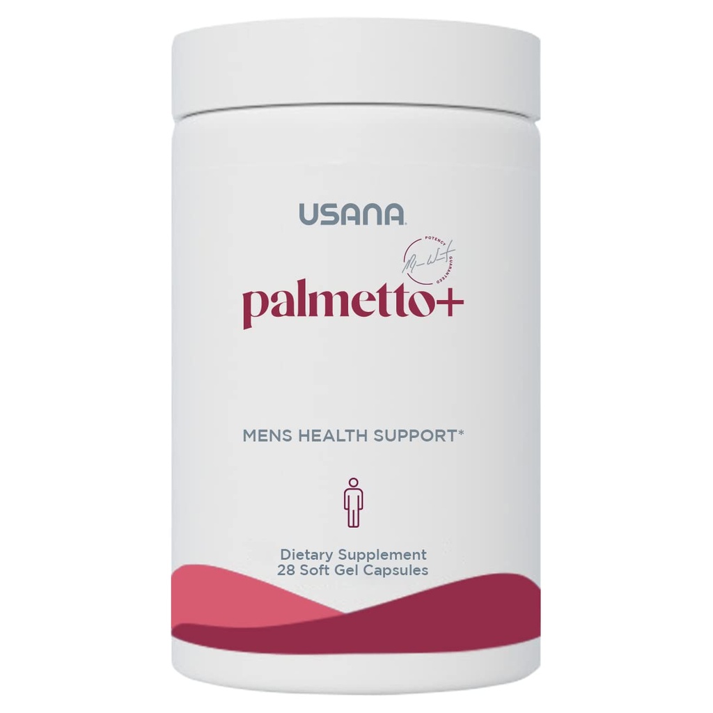 USANA Palmetto Plus Saw Palmetto Prostata supplement til mænd - (28 kapsler per beholder) - Serveringsstørrelse: 1 kapsel