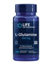 Life Extension L- Glutamin, 500 mg L- Glutamin, Amino Acid, Understøtter muskel- og immunsundhed, Gluten- Free, Non- GMO, 100 vegetariske kapsler