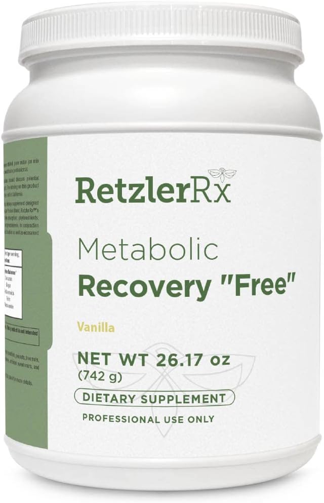 HormoneSynergy Metabolic Recovery Formel - Optimal Gastrointestinal, hepatisk og intestinal GHI Support - Sukker og Stevia Free Vanilla