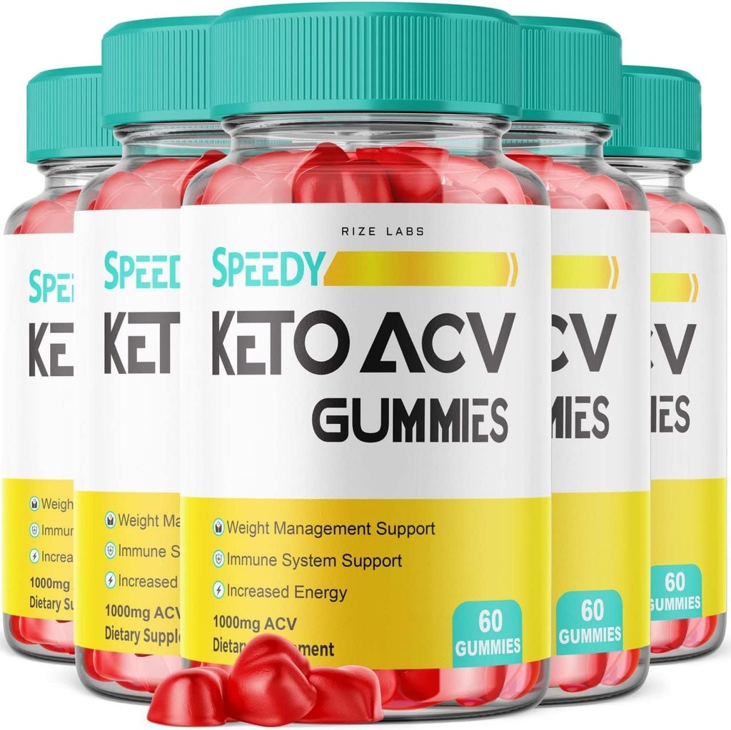 rize laboratorier - Speedy Extreme Keto Plus ACV Gummy til avancerede vægttab med Apple Cider Vinciate 2000mg tillæg (300 gummies)