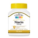 21. århundrede Niacin 250 mg tabletter, 110- greve (pakke med 2)