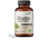 Futurebiotika Biotin 10.000 MCG High Potency Tablets Understøtter sundt hår, hud & negle & energiproduktion, non-GMO, 180 vegetariske tabletter
