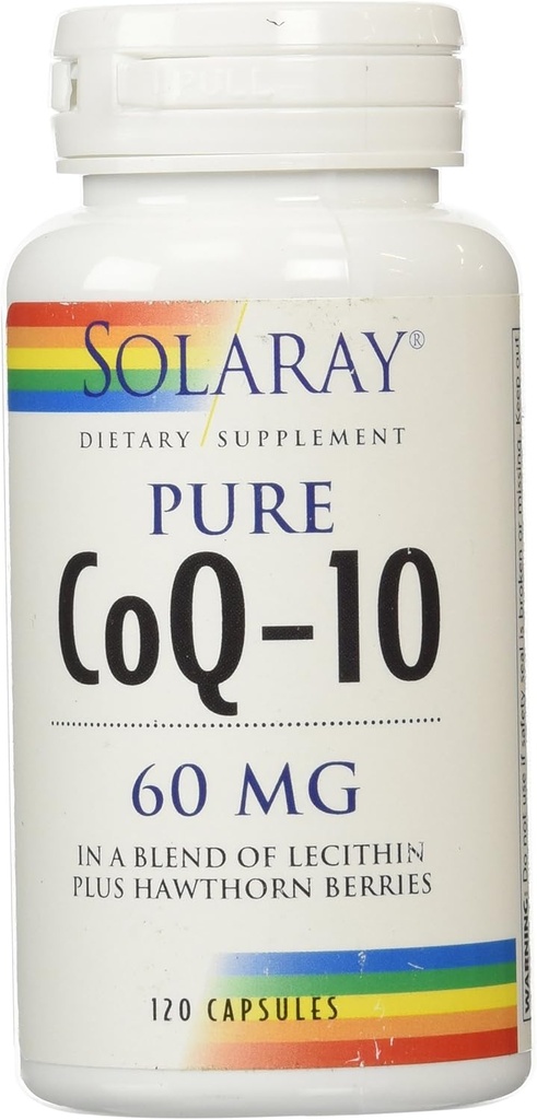Solaray CoQ10 Kapsler, 60 mg, 120 Tælling