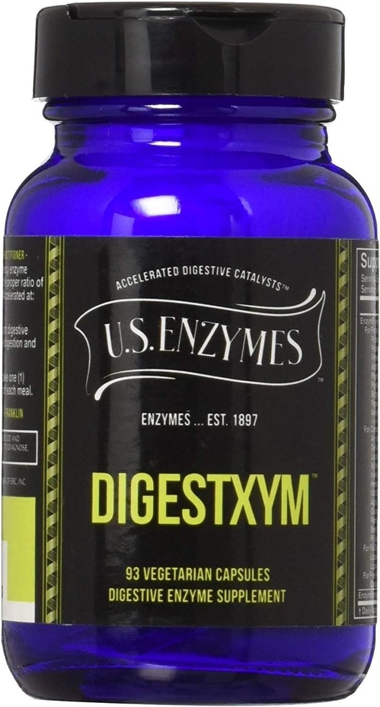 Digestxym + Premium enzymer - Ekstra styrke 93 kapsler