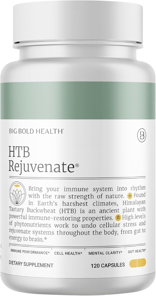 Stor Fed Sundhed HTB foryngelse - immunstøtte supplement med Himalayan Tartary Boghvede - 2 måneders forsyning - Polyphenol Rich Formel - Gluten Free, Dairy Free, Non- GMO (120 kapsler)