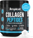 Multi Collagen Peptider Powder - Hydrolyzed Protein Supplement med type 1 & 3 - Græs Fed, Unflavored, Keto & Paleo Friendly - hår, hud, negle, Joints for kvinder & mænd - 41 Servering