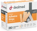 Dealed Assorted Variety Pack Flexible Adhesive Bandages Steril Bandage Strips med Non- Stick Pad, Latex Free, Sårpleje for Førstehjælp Kit (280 Bandages)