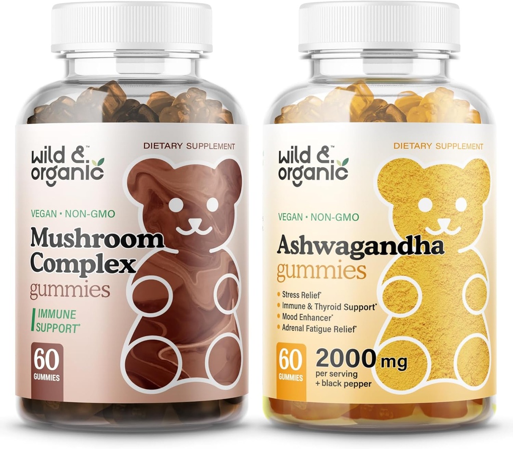 Vilde & økologiske svampe Gummier & Ashwagandha Gummier