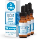 Waiora NCD2 Aktiveret flydende zeolit dråber, Mix in Food / Drinks, Natural Body Cleanse & Promote immunsupport, Alle naturlige, pH balance Zeolit flydende dråber - 3 flasker (0,5 oz. ea.) 270 serv.