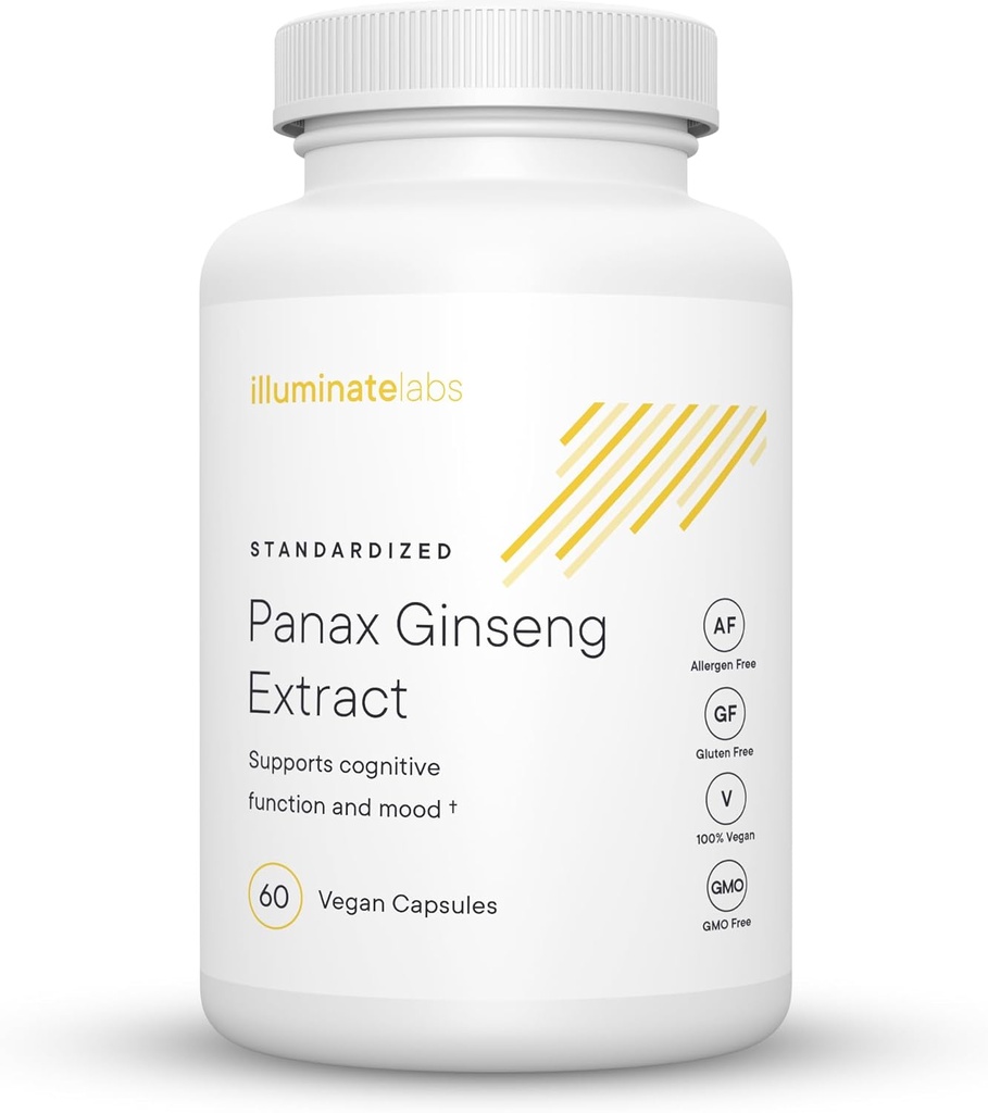 Illuminate Labs Panax Ginseng Uddrag Kapsler 124; 200 mg