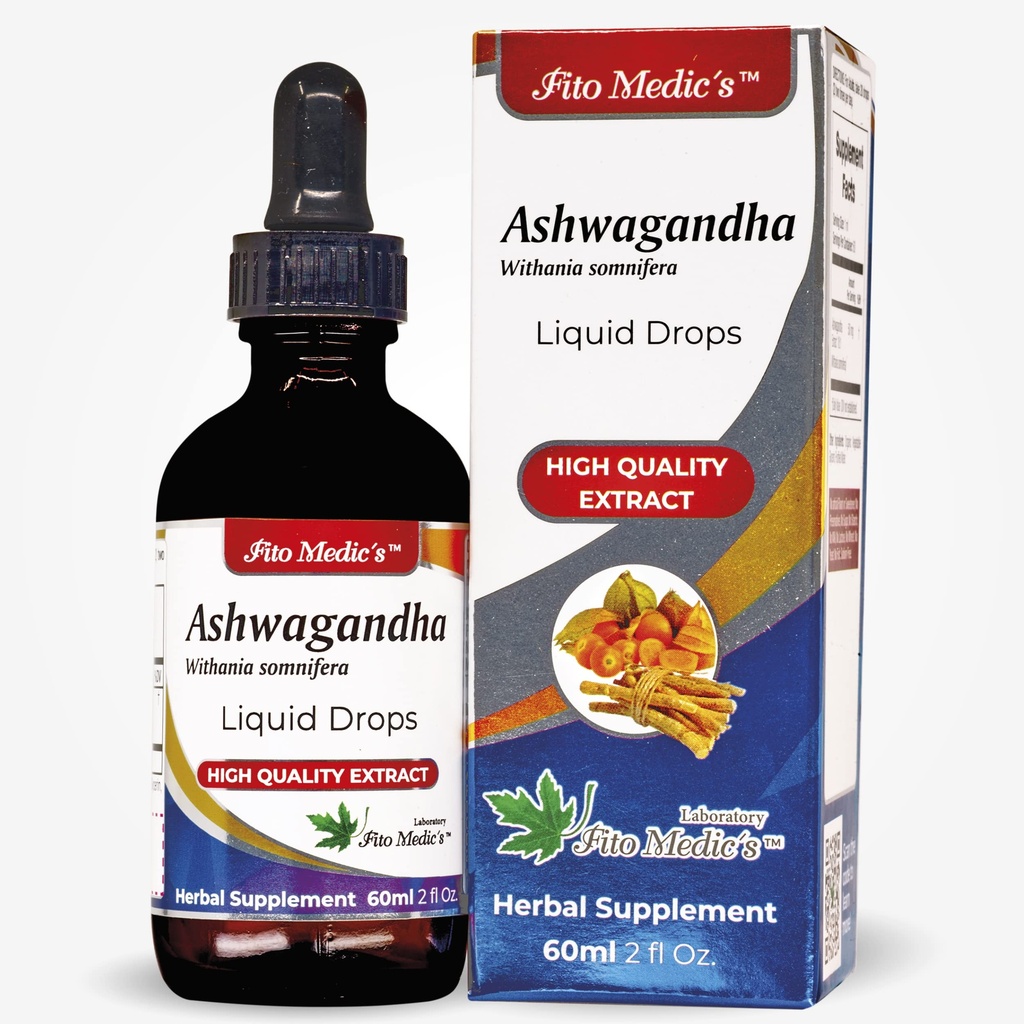 Lab - Ashwagandha Flydende, Natural Support til Stress Relief, Søvnhjælp og Mood Enhancer.