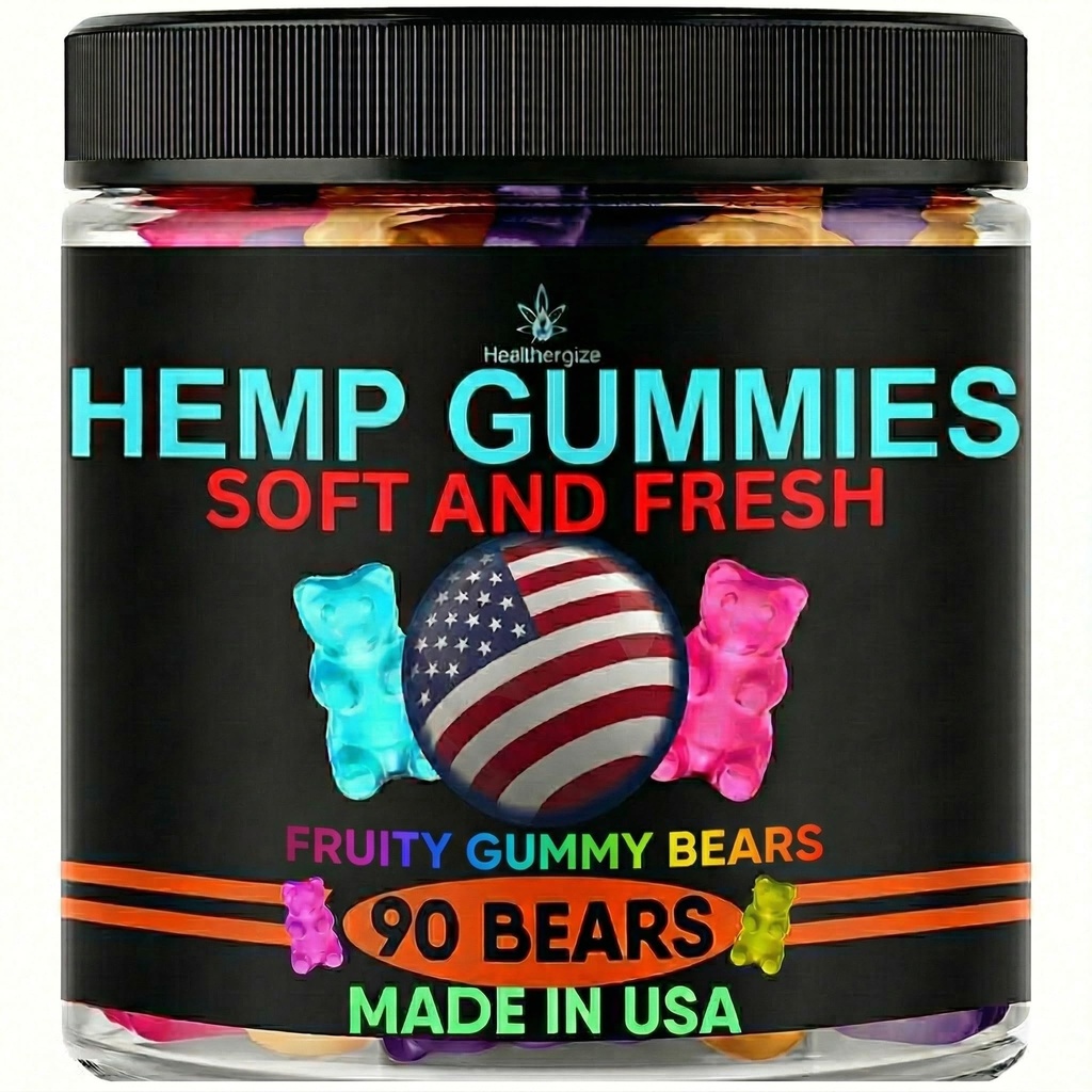 Hamp Gummy Edibles rolig søvn-støtte fred og afspænding-høj styrke, Tasty Fruity Flavors-Made i USA