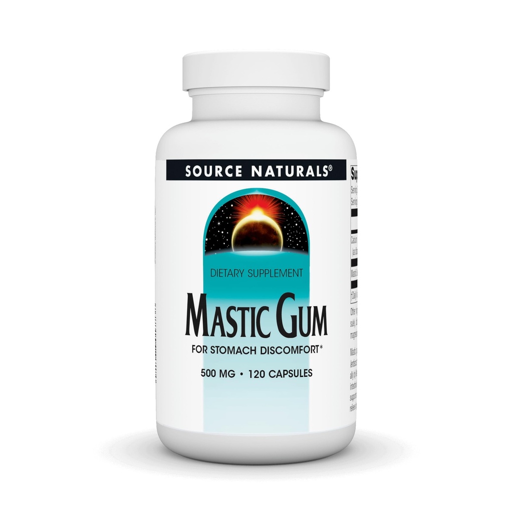 Source Naturals Mastisk Gum til Mavesmerter * 500 mg - 120 tabletter