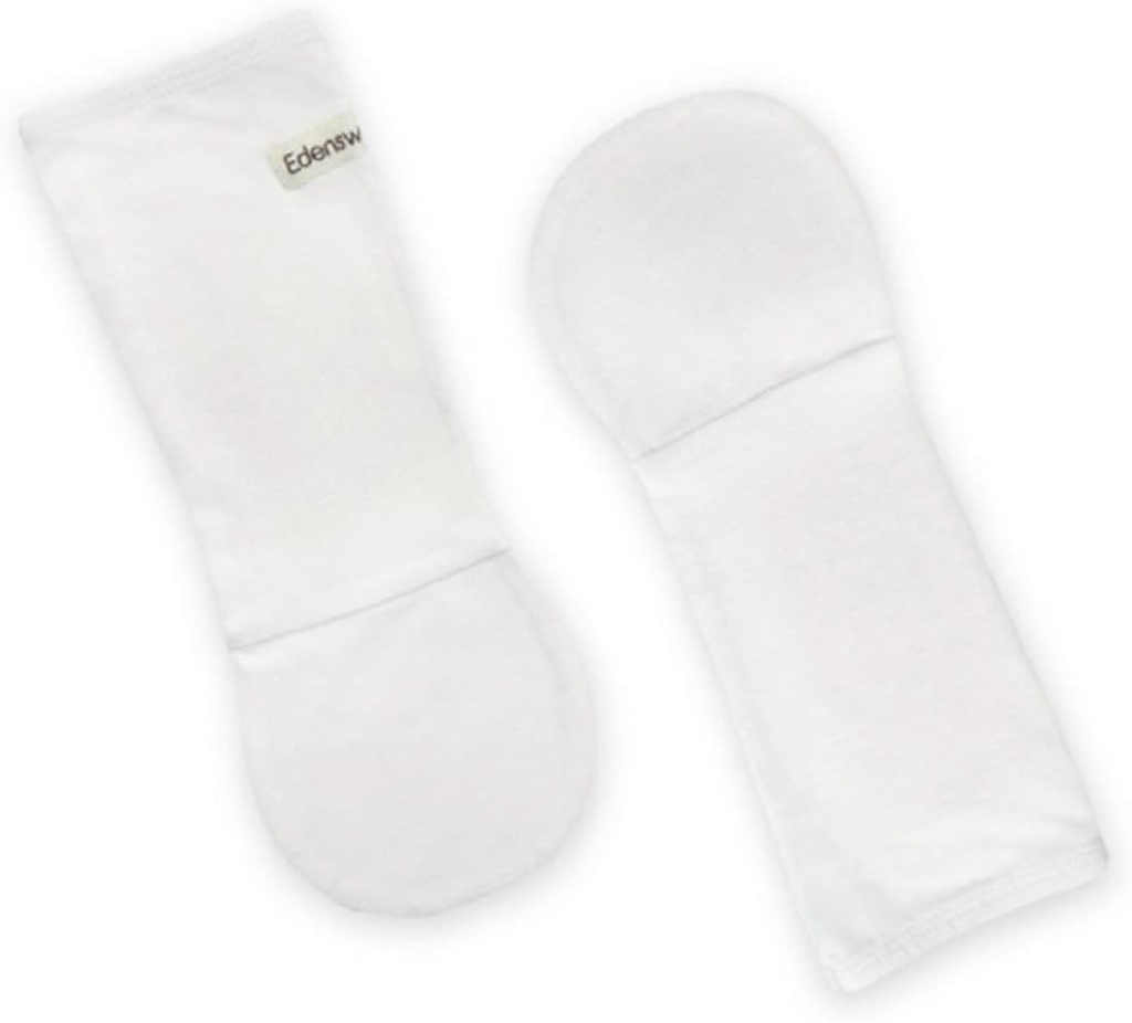 Zinc- Infused Newborn Baby and Toddler Gloves No Scratch Mittens for Eksem - Wet Wrap Therapy (24 måneder, hvid)