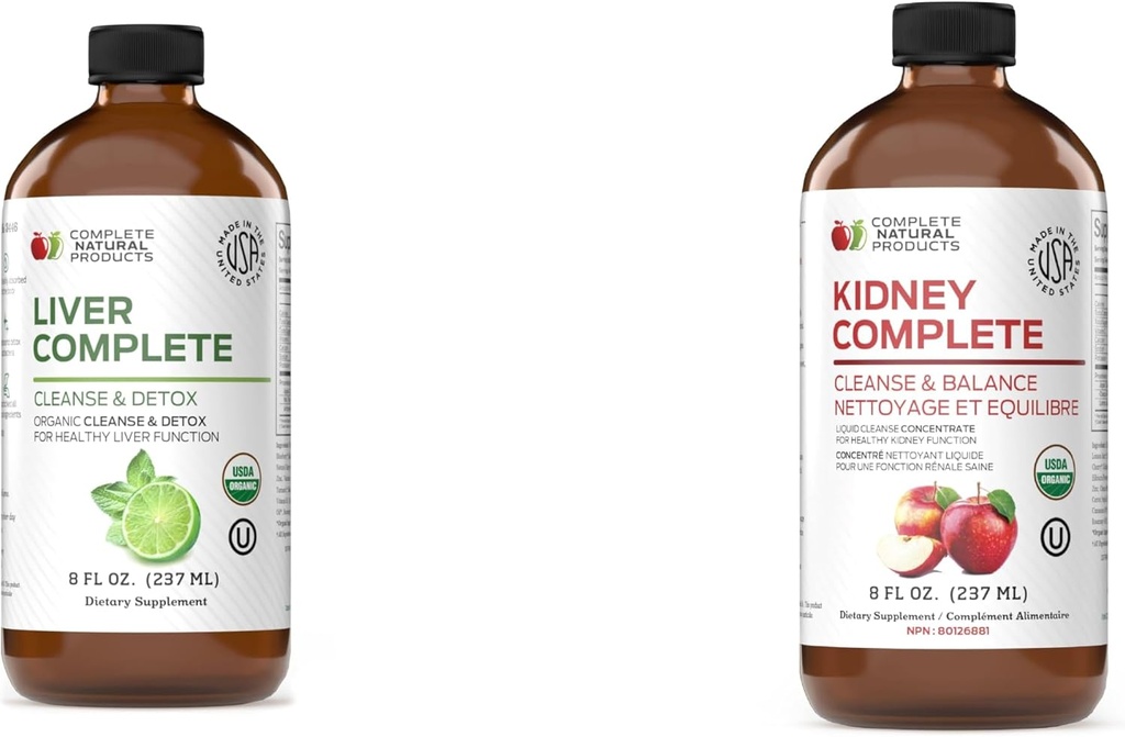 Komplette naturlige produkter Lever Komplette 8oz & Nyre Komplette 8oz Bundle