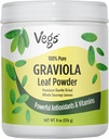 Graviola Soursop Leaf Powder - Den enkelte oprindelse, True Green, Organic Graviola Leaves Powder - genert tørret & høj potens Soursop med kraftfulde antioxidanter, Vitamin - Ingen sukker, non-GMO, 8 oz