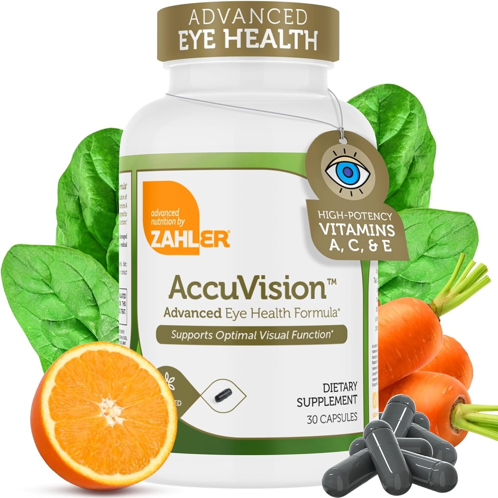 Zahler AccuVision, Advanced Eye Health Formel, 30 kapsler