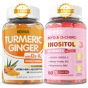 Sukkerfri 2Pack Gurkemeje Gummier & 2Pack Myo- Inositol & D- Chiro Inositol Gummies