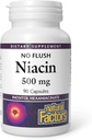 Naturlige faktorer Niacin 500 mg, 90 tabletter