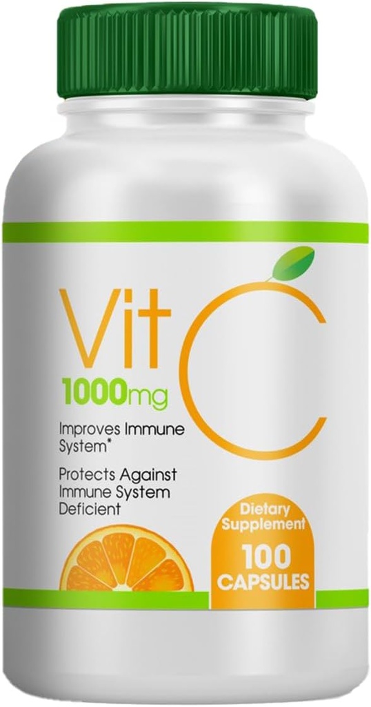 Generisk vitamin C 1000mg, 100 kapsler, Kosttilskud kapsler