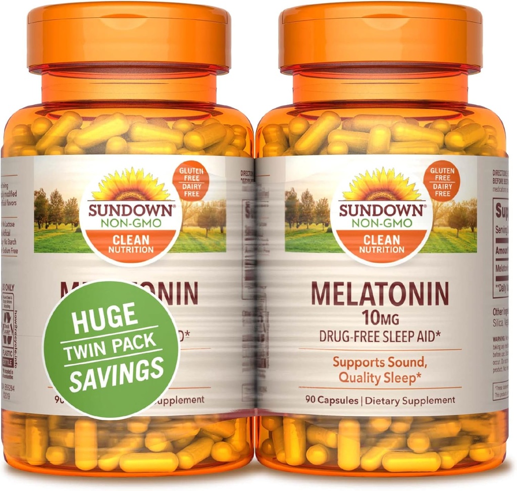 Solnedgang Melatonin, 90 greve (pakke med 2)