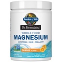 Livets have Dr. Formuleret hele fødevarer Magnesium 419.5g Pulver - Orange, Chelated, Non- GMO, Vegan, Kosher, Gluten & Sukker Free Supplement med Probiotika - Bedste for Antistress, Ro & Regularitet