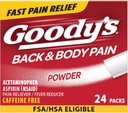 Goody 's Back and Body Pain Relief Powder, 24 ct (pakning med 1 stk.)