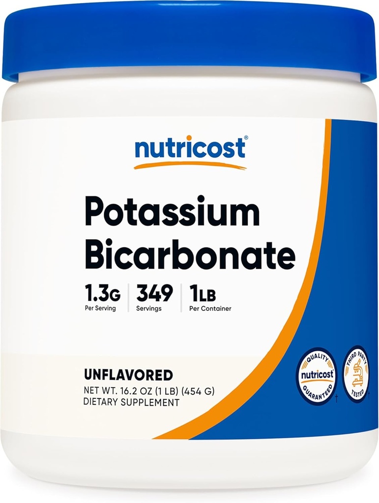 Nutricost Kalium Bicarbonat Powder 1 LB - Gluten Free, Non- GMO