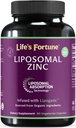 Liposomal Pure Zink Picolinate supplement med kobber, immunforsvar, Metabolisme, og hud sundhed