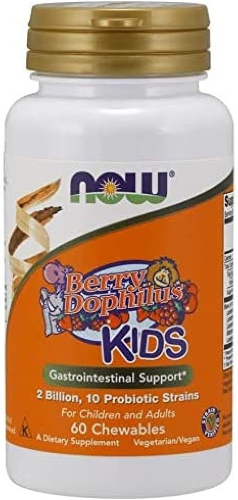 Nu fødevarer Berry Dophilus Chewable, 60 Greve