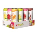 MITRA-9 Botaniske drikkevarer - Kava Drink Flavor Variety Pack med Kava Root Extract - Mood Enhancer - Plant baseret - fremmer naturlig ro & Klarhed (12 Fl. Oz) (12)