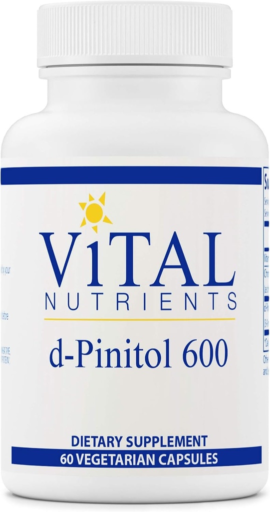 Vital Nutrients - D- Pinitol - Til vedligeholdelse og støtte af ovariernes sundhed - 60 Vegetariske kapsler per flaske - 600 mg