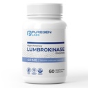 Puregen Labs Lumbrokinase 40mg per kapsel High Potency Supplement: 124; High Activity Lumbrokinase Enzymes: 124; No Farlig Additiver: 124; Non- Gmo: 124; Gluten Free Memories: 124; Made in USA - 60 Vegetar Capsules: